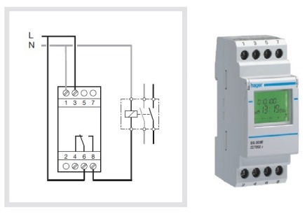 Digital Time Switch EG103B/E Hager