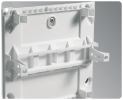 Five separate mounting holes